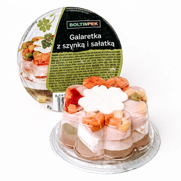 Galaretka z szynką i sałatką 140g
