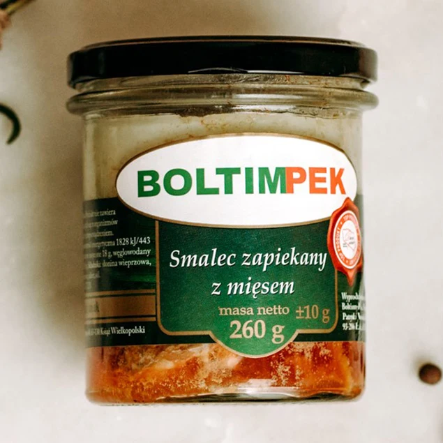 Smalec zapiekany z mięsem 260g